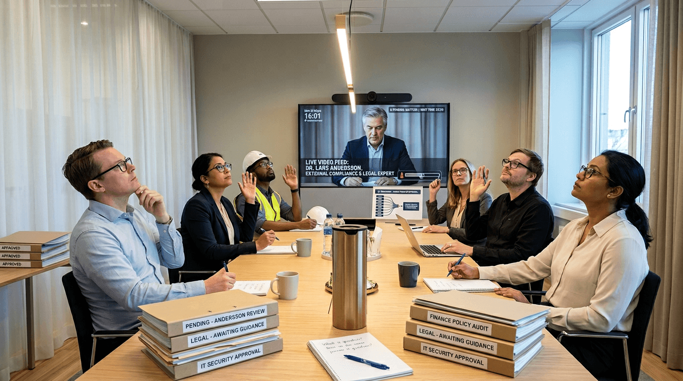 Efterlevnad av krav och certifiering – processen stannar upp, kunskapen sitter hos få.